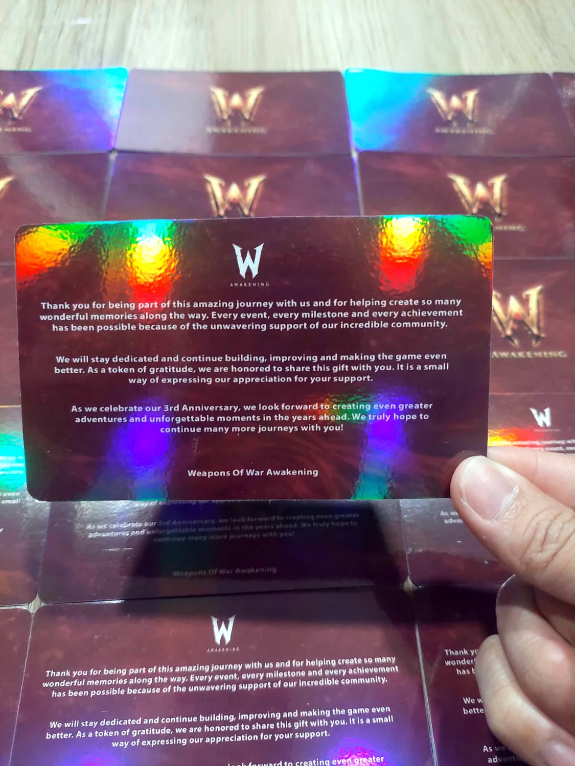 Holographic Thank-You / Seasonal Card