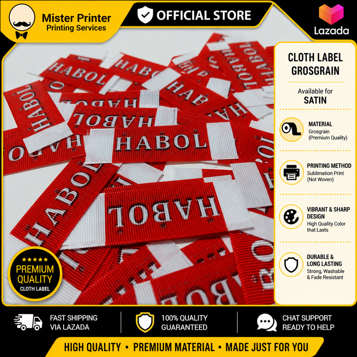 Customized Cloth Labels / Etiketa