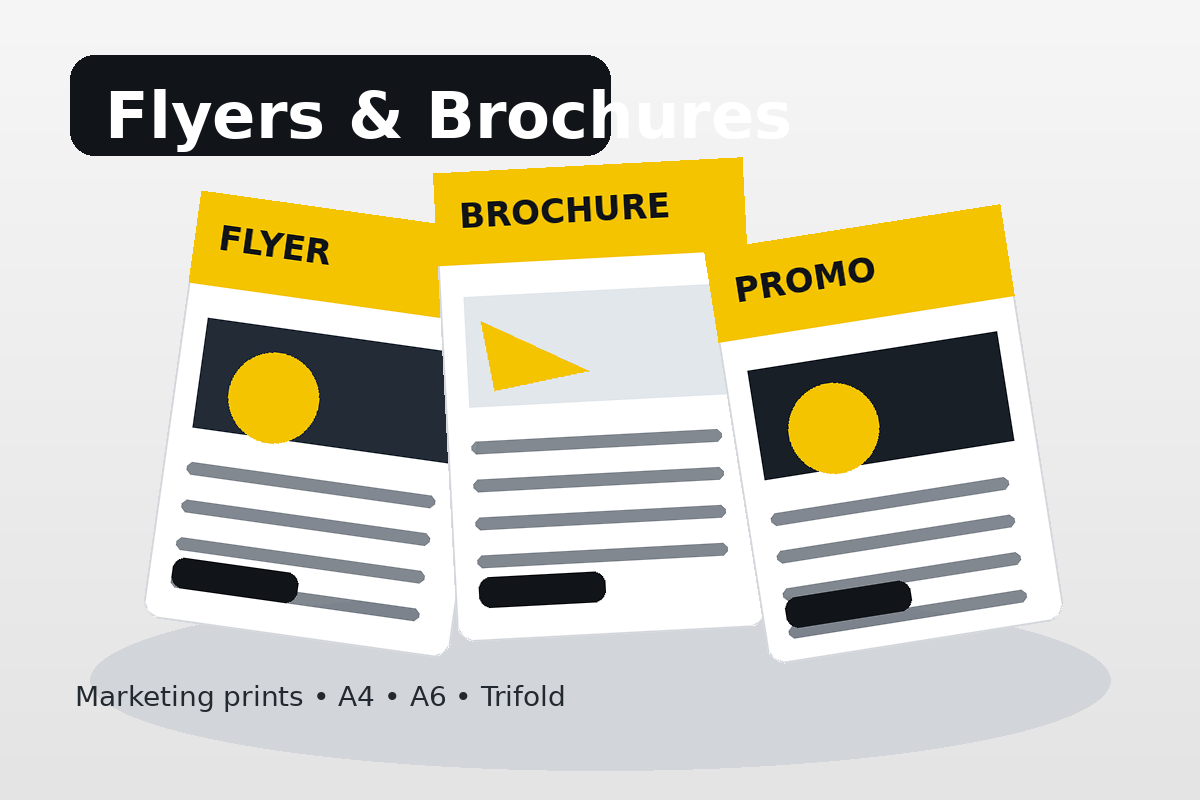 Flyers & Trifolds printing sample
