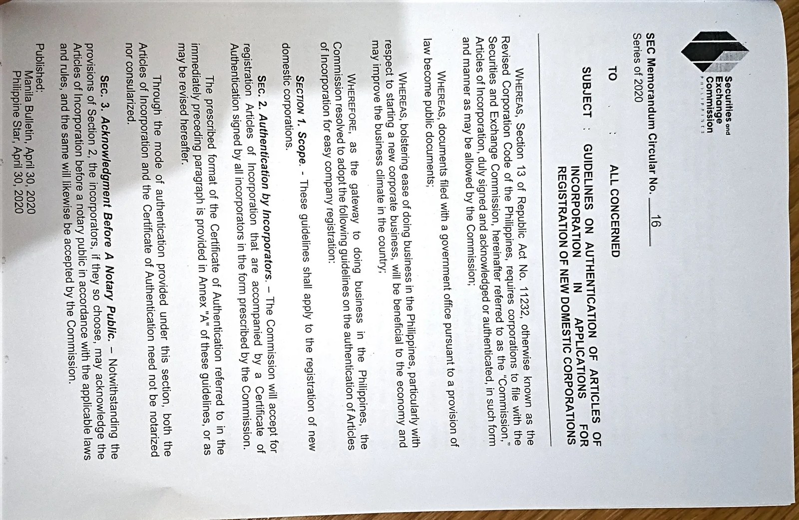 SEC Certificate - Page 9