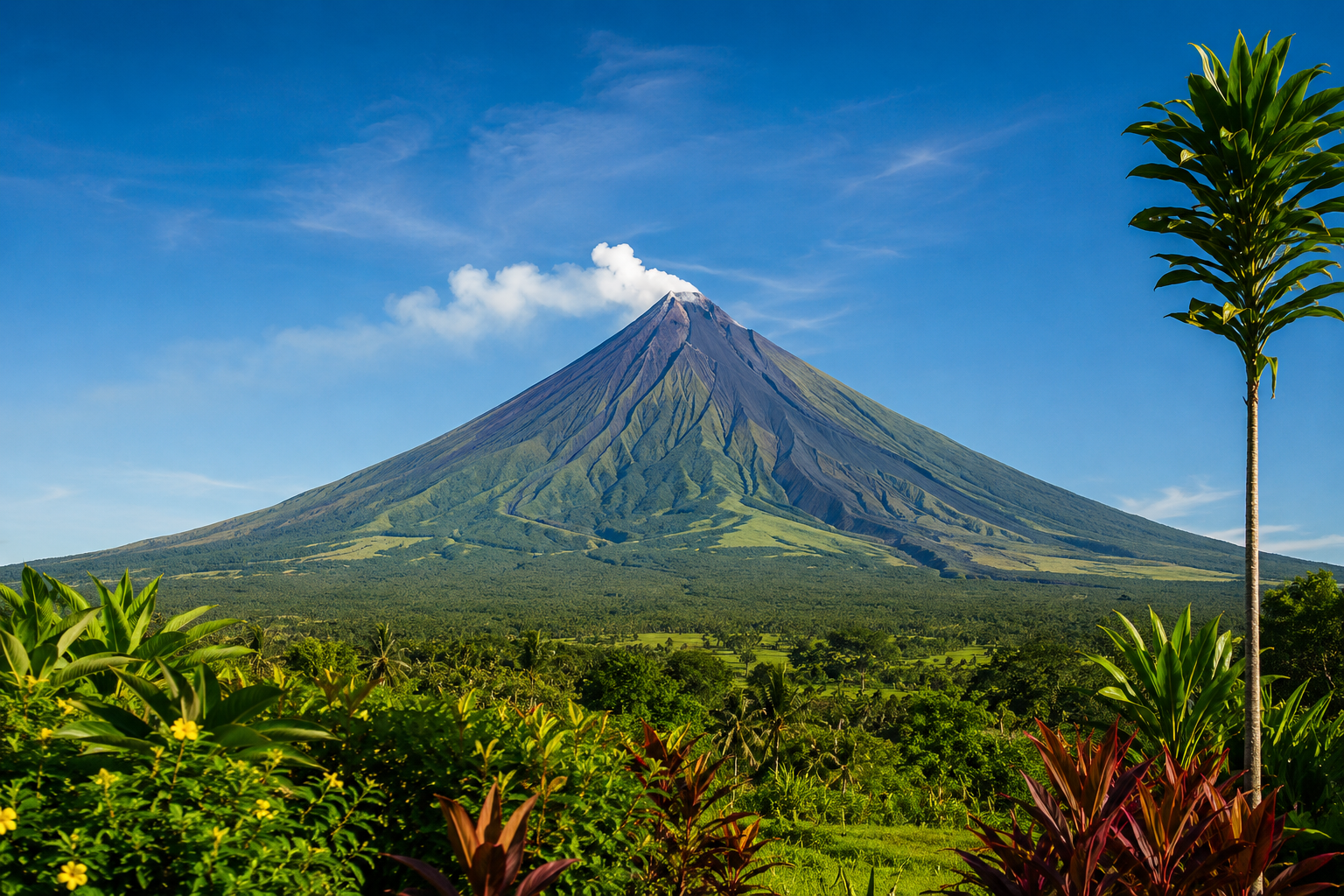 Mayon Volcano in Legazpi City